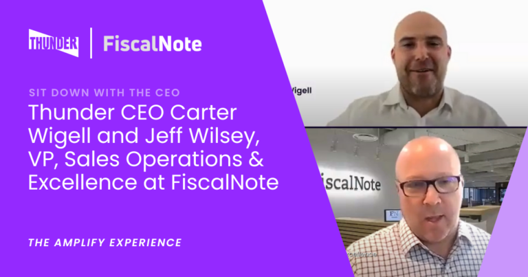 Sit Down with the CEO: Thunder + FiscalNote