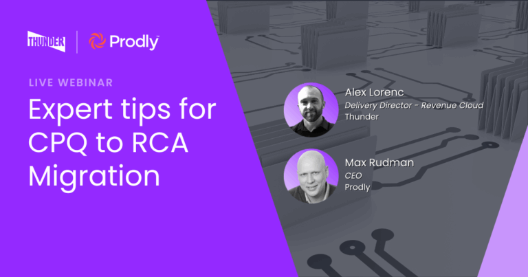 CPQ to RCA Migration
